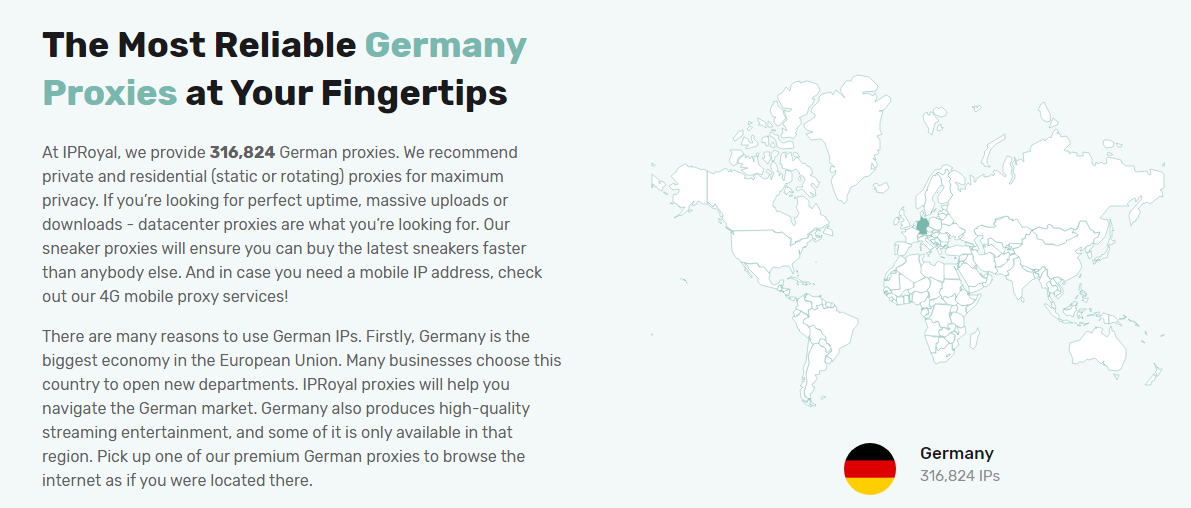 iproyal reliable german proxies