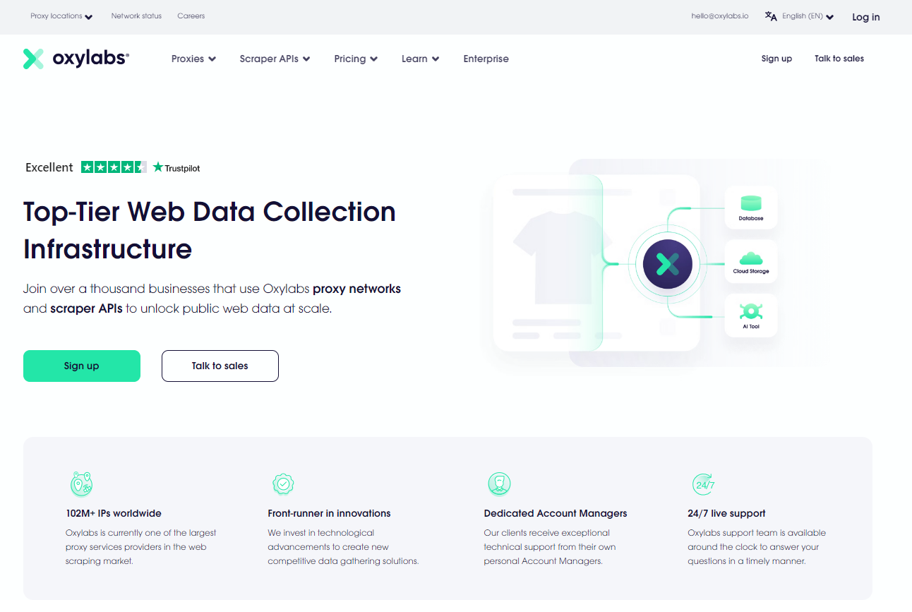 oxylabs web scraping proxies provider