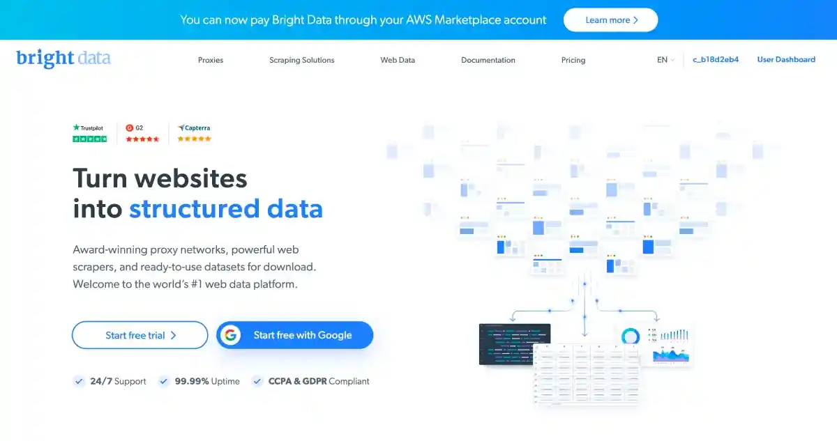 Bright Data French Proxy Website