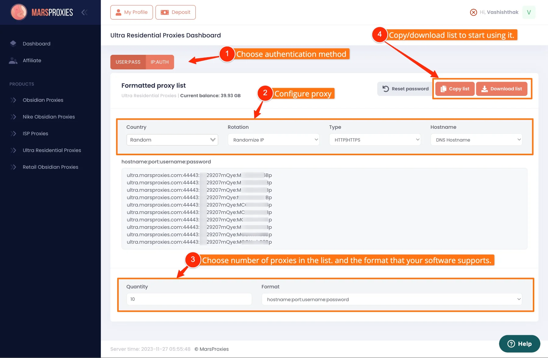 How to Configure Marsproxies Ultra proxies