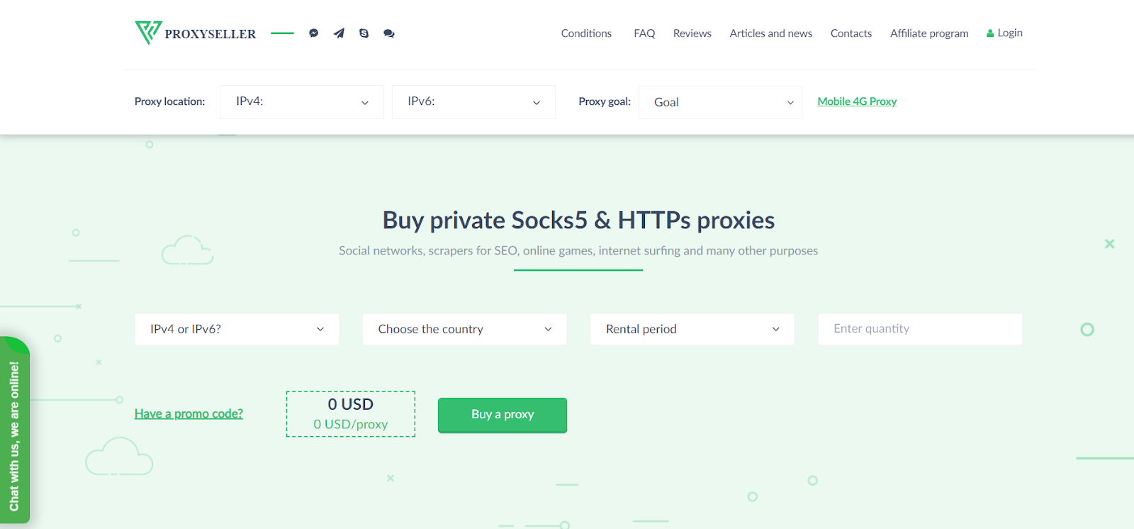 proxyseller socks5 https proxies