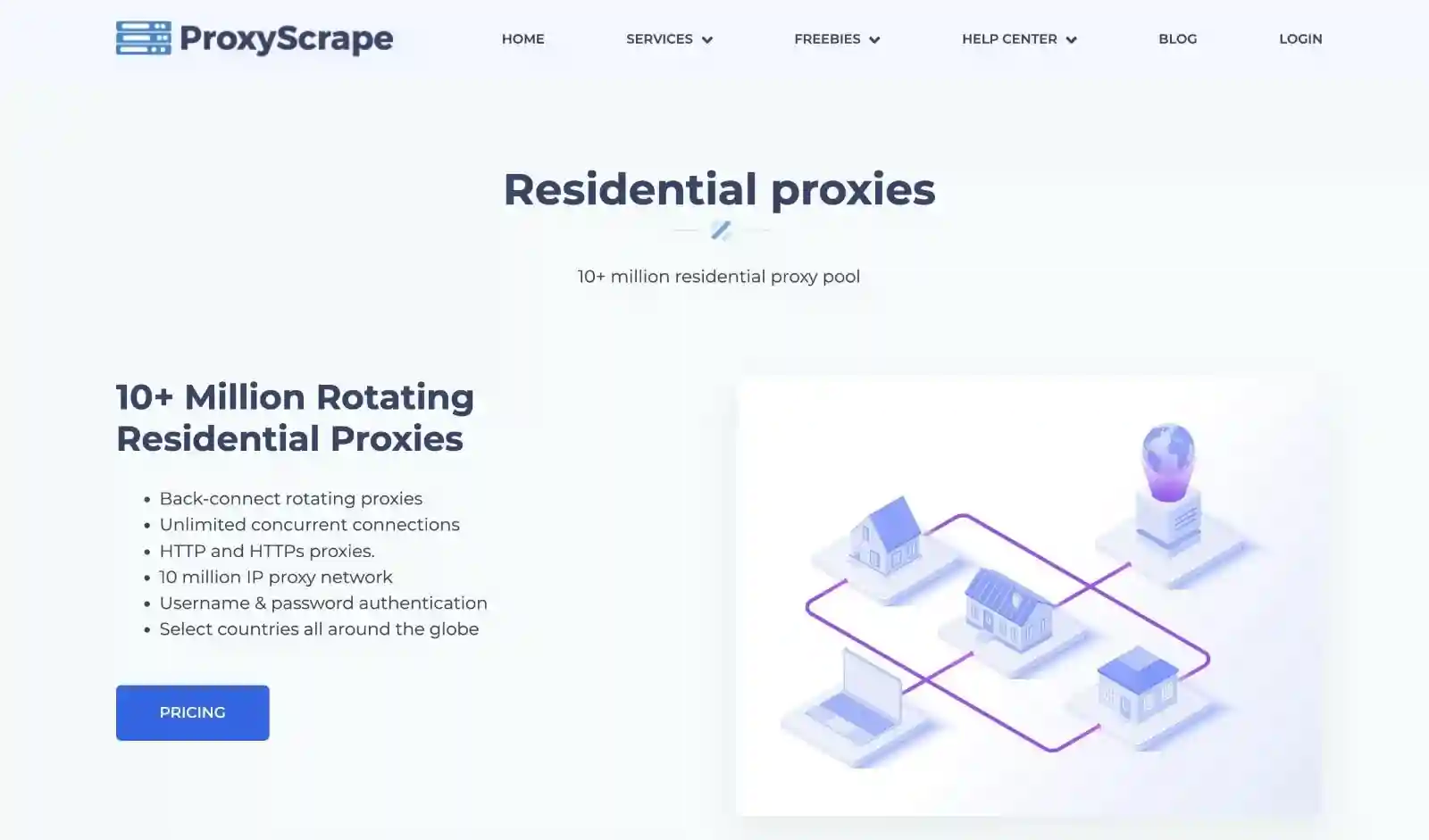 ProxyScrape website