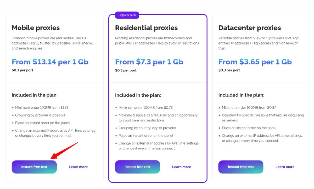 astroproxy pricing