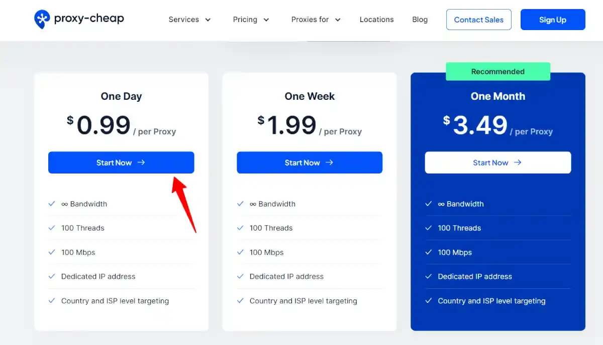 proxy cheap static residential price