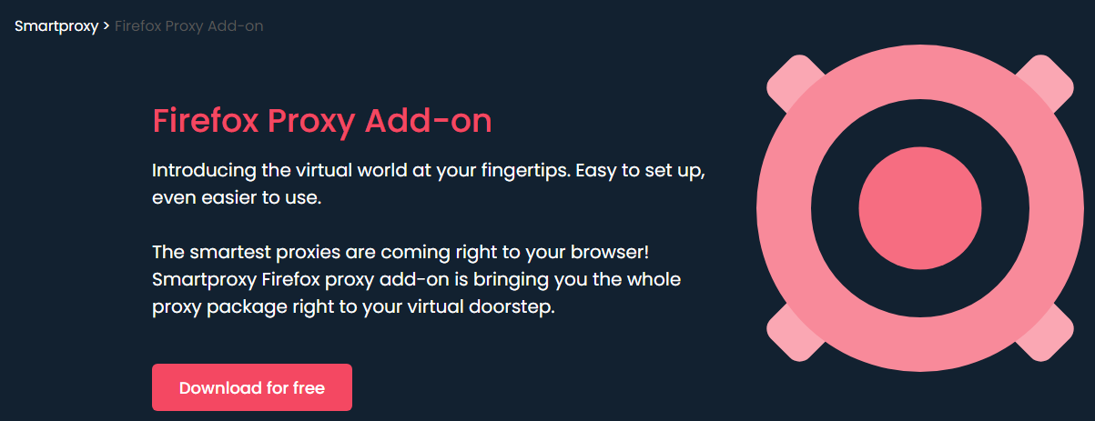 smartproxy firefox addon